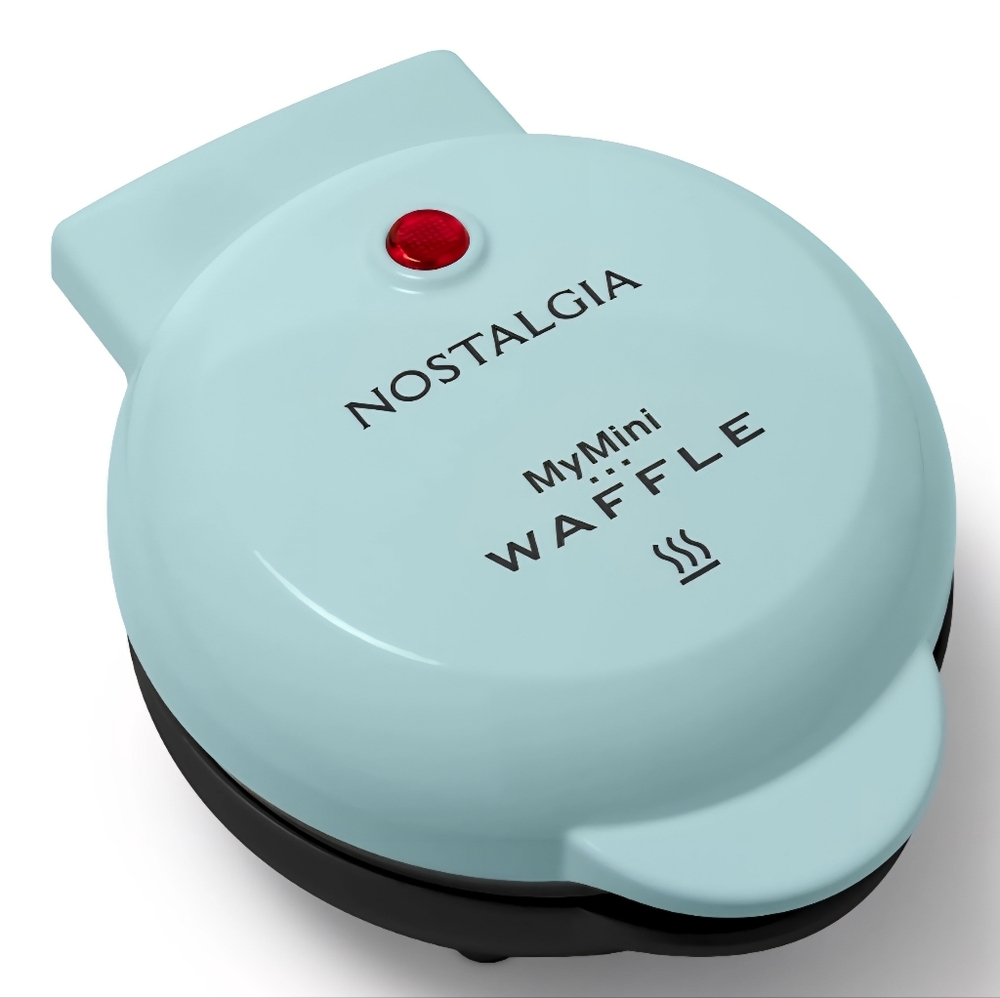 Nostalgia MyMini Waffle Maker in Light Blue